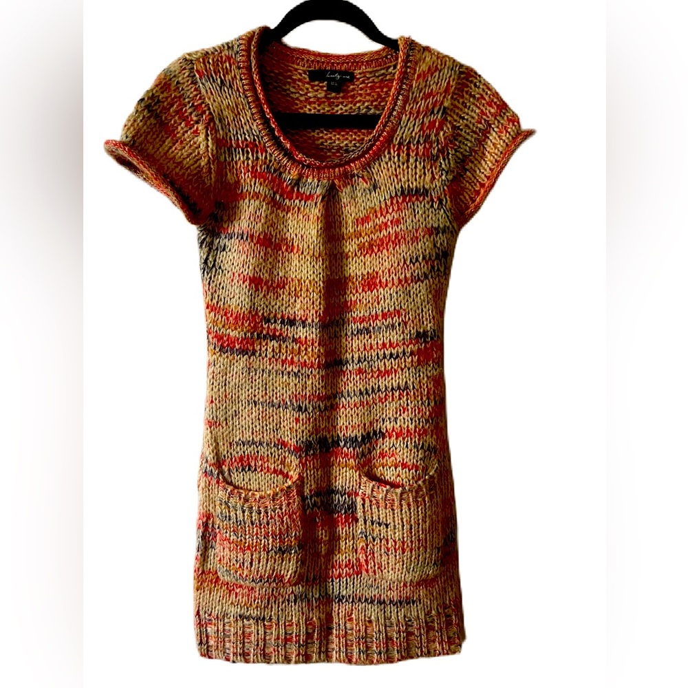 M/L multicolor sweater dress with front pockets by twenty one.